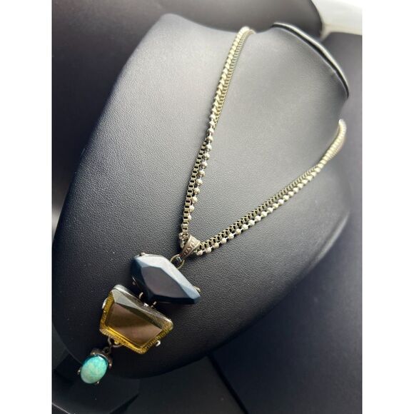 Chico's Stacked Stone Necklace - Picture 6 of 6